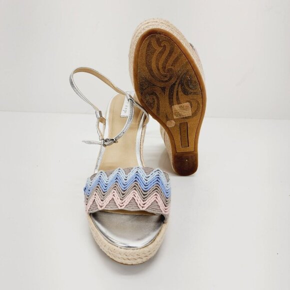 Wedges Size 9 Copper Key Waterlily Ankle Metallic Mermaid Espadrilles Platform - Picture 12 of 12